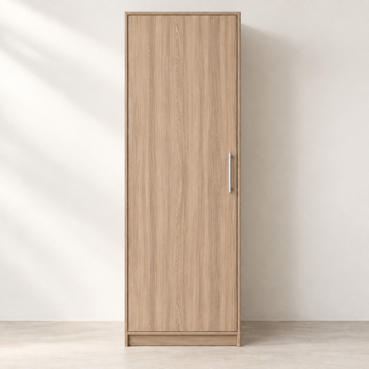 Single Door Wardrobe | 6 Ft × 2.5 Ft | Rolex Light | Pre-Assembled
